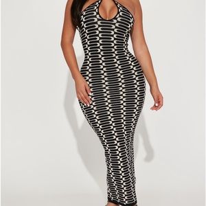 Abstract print dress